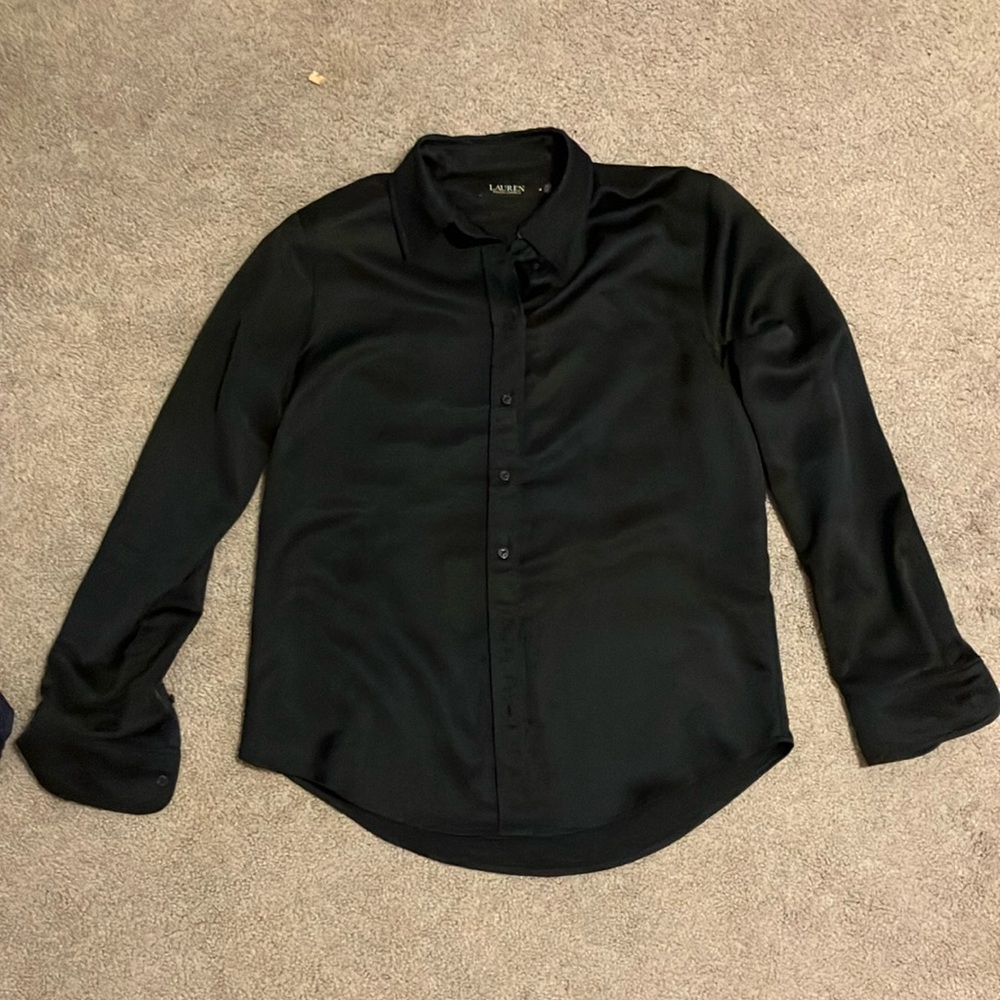 Lauren by Ralph Lauren silk button down